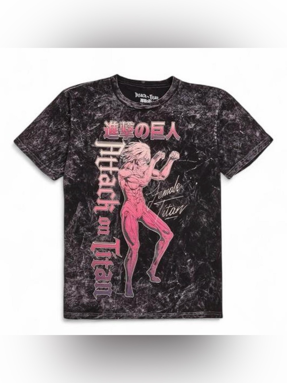 Attack On Titan Female Titan Dark Wash T-Shirt Size XL BNWT